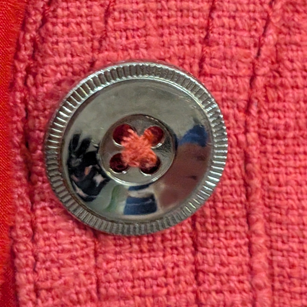 White House Black Market Coral Textured Jacket - Picture 11 of 14